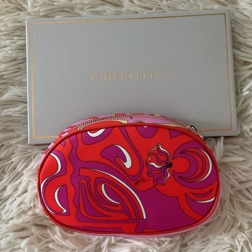 COPY - NEW! Giftable Emilio Pucci cosmetic bag, in box